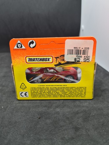 New And Sealed Vintage Matchbox Superfast # 54 Mazda RX-7 Red/black Diecast Rare - Picture 5 of 7
