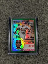 2018 Yadier Molina Topps #67 Silver Pack 1983 Design Chrome Green 86/99