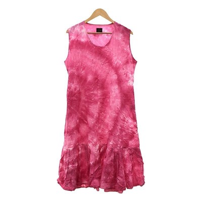 Needles × BEAMS BOY Bespoke Tie Dye Dress Tiered Sleeveless | 2 | pink