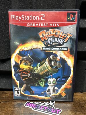 Ratchet & Clank Going Commando [Greatest Hits] CIB PS2 -Cleaned, Tested & Works 