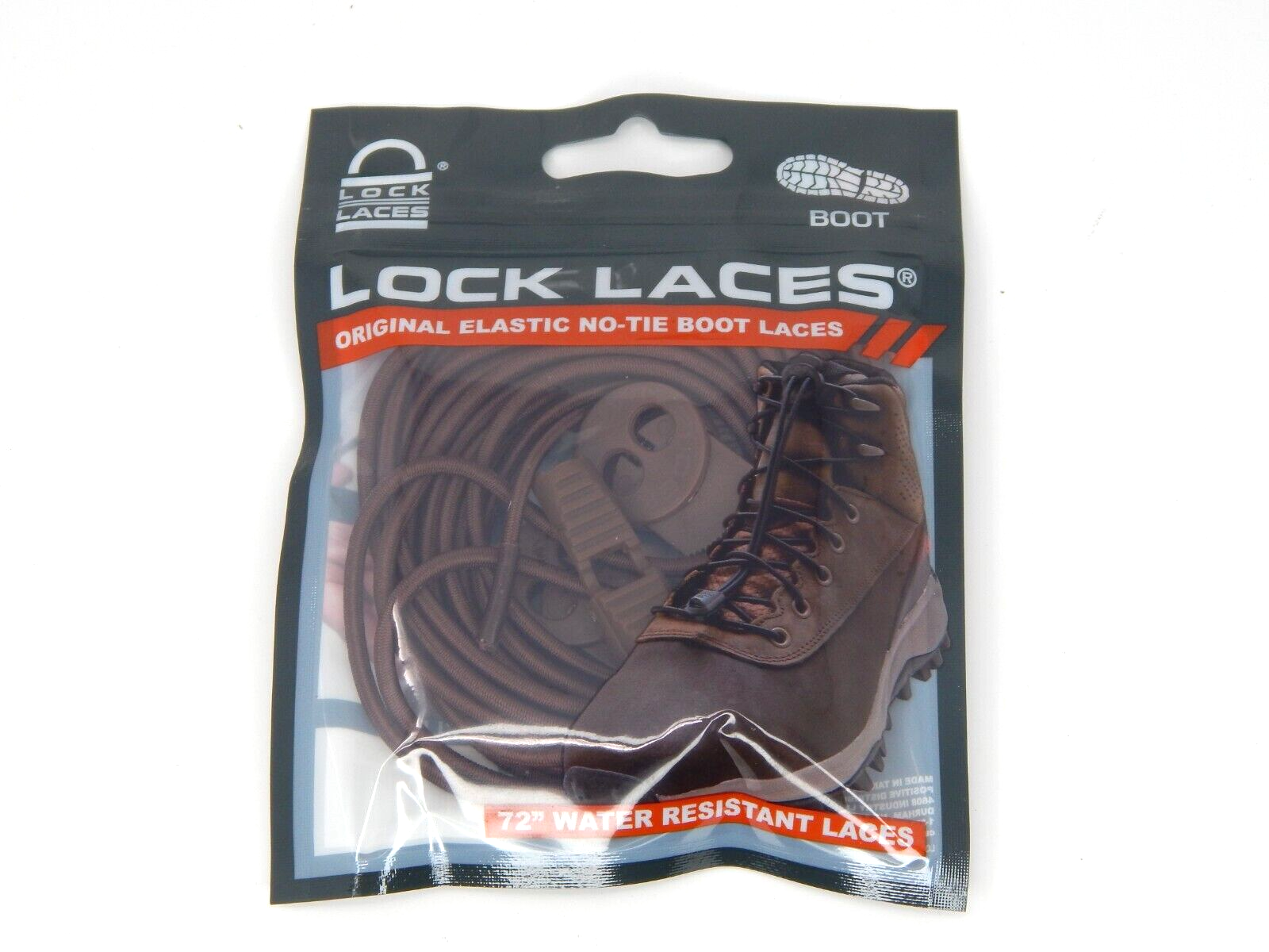 LOCK LACES for Boots (1 Pair) Premium Heavy Duty Elastic No Tie Boot