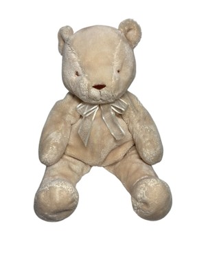 Eden Teddy Bear 12'' Stuffed Plush with Bow Cream Off White Learning Curve