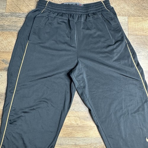 Nike Vintage Y2K Baggy Basketball Swoosh Trackpants Men’s Large Black Silver Tag - Picture 4 of 15