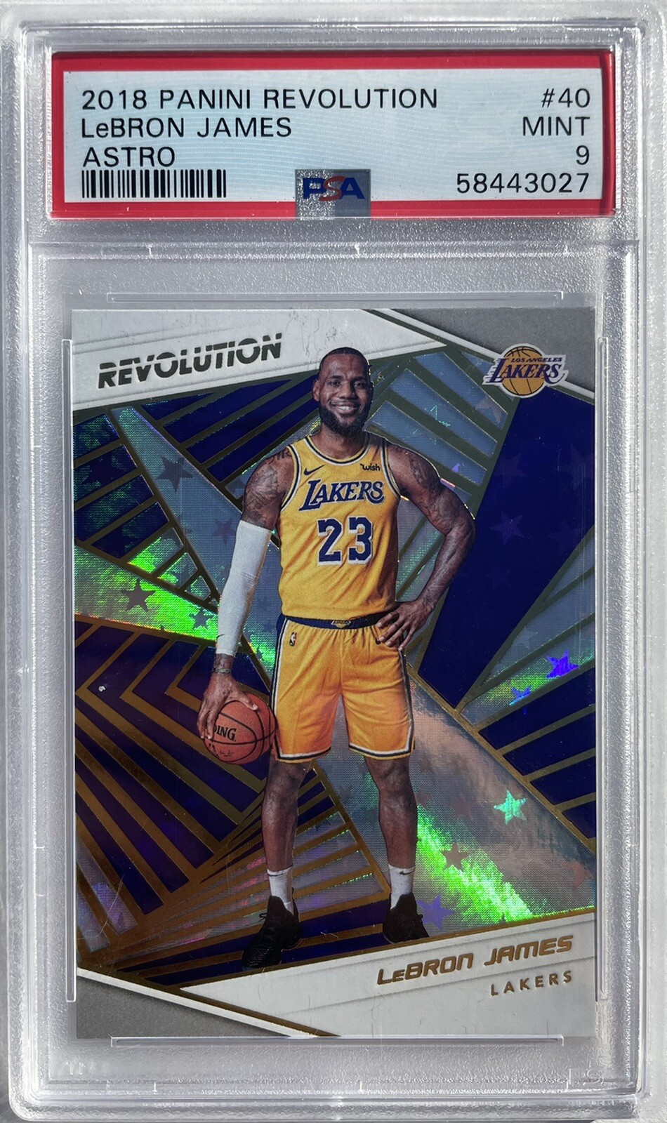 Lebron James 2018 Panini Revolution Astro #40 PSA 9