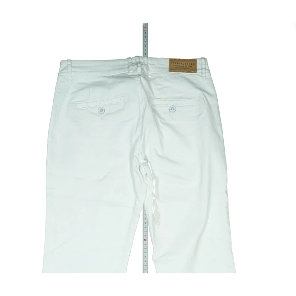 Esprit Damen Bootcut Schlag Flare super stretch Jeans Hose Sommer W28 L30 Weiß - Bild 4 von 4
