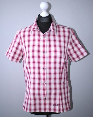Jack Wolfskin womens outdoor active wear shirt Size UK 12/14 / EU M / 40