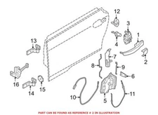 For BMW Genuine Exterior Door Handle Cover Front Left Outer 51217379775