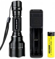 Byblight 900 Lumens Cree Torch Flashlight, Rechargeable Battery And 5 Light C8 Byblight 900 Lumens Cree Torch Flashlight, Rechargeable Battery And 5 Light C8