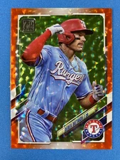 DEREK DIETRICH #452 Orange /299 2021 Topps Series Two Texas Rangers MLB Baseball