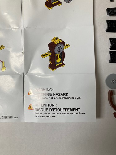Lego Cogsworth & Lumiere Kit + Toys R Us Promo Event Signage & Face Stickers - Picture 18 of 24