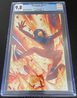 EDGE OF SPIDER-VERSE #3 / CGC 9.8 NM/M / 2023 GOLDEN APPLE COMICS ''VIRGIN'' ED.