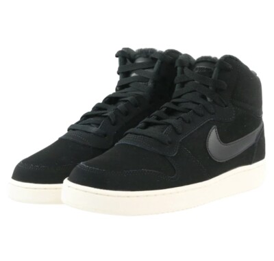 Nike Sports Ebernon Mid Black NBA Air Force Fleece AV2478 Womens 11 Fast Ship