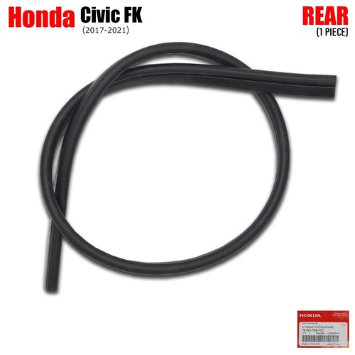 Rear Rubber Hood Seal Fits Honda Civic FK 5Door Hatchback 2017 - 2021 - Picture 2 of 11