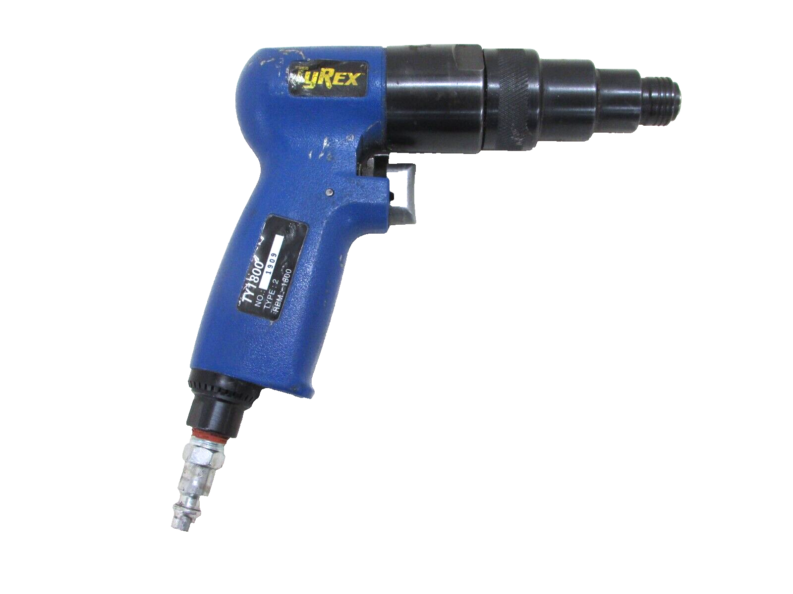 TyRex TOOLS AIR POWERED PISTOL GRIP SCREWDRIVER, REVERSIBLE, 1800 RPM, TY1800