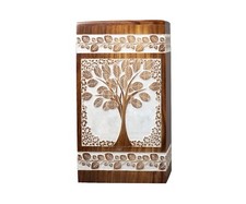 Rosewood Wooden Urn Tree of life Personalize Memorial Box Human  Pet Ashes