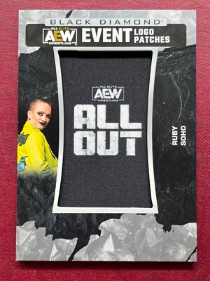 2024 AEW Black Diamond Ruby Soho EVENT LOGO PATCHES All Out #88539