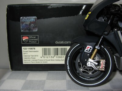 Minichamps 1/12 Ducati Desmosedici Valencia 2010 Rossi - Figurine Moto De Collection