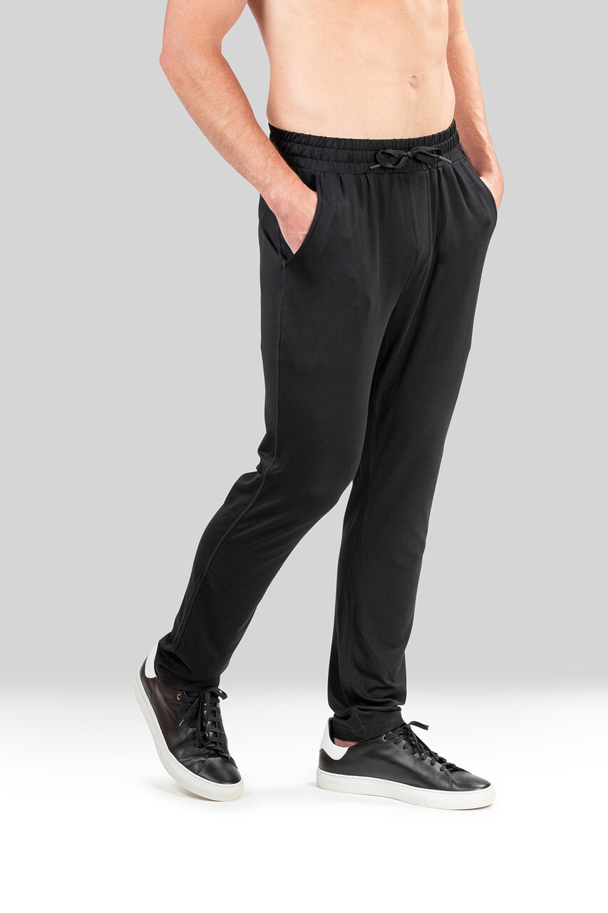 NATORI Mens Enso Peached Knit Pants Black L 11590₽