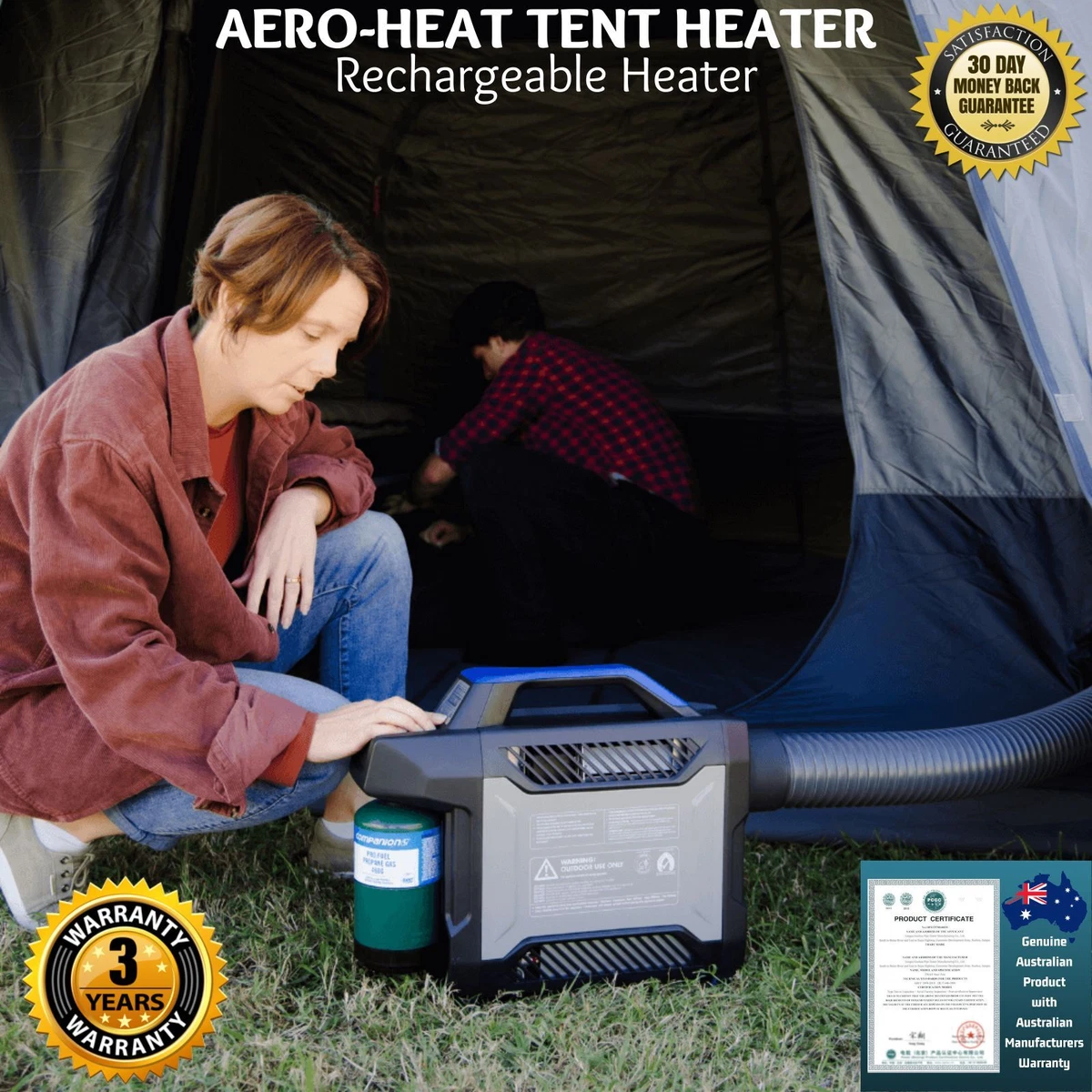 Companion Aeroheat Ducted Tent Heater Camping Caravan With Bluetooth  Connection 9320531079841 | eBay
