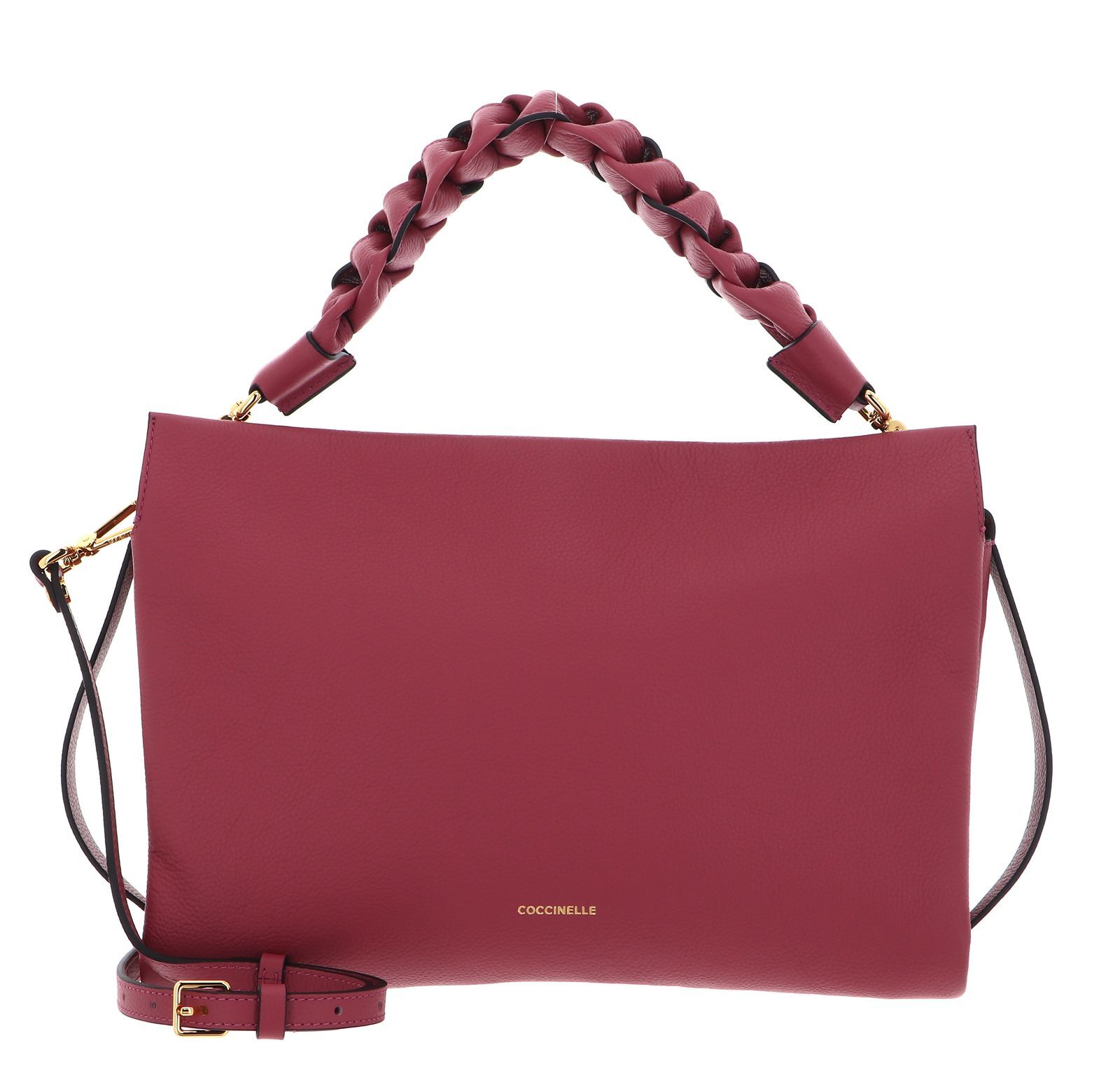 COCCINELLE Boheme Grana Double Hand Bag Rosewood / Brandy