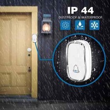 Wireless Doorbell Chime Plug-In Waterproof Lo...