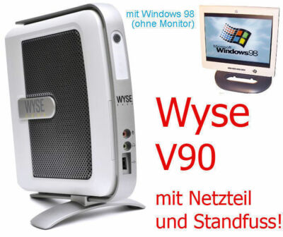 MINI-PC WYSE V90 1 GHz MIT 2xRS 232 PCMCIA INKLUSIVE WINDOWS 98 WITH LICENSE TC2