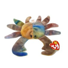 ERROR Raro Ty Beanie Babies Claude the Crab 1996 Original Retirado con