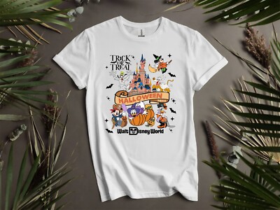 Trick Or Treat Disney Figuren T-Shirt T Shirt Herren Damen Unisex Tshirt I36