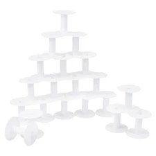 20 Pcs Empty Plastic Wire Spools Bobbins for Cord Thread Wire Rope Chain Ribbon