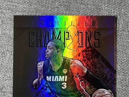 2015-16 Panini Totally Certified Dwyane Wade #1 Gold Mirror /25 Miami Heat - Picture 6 of 8