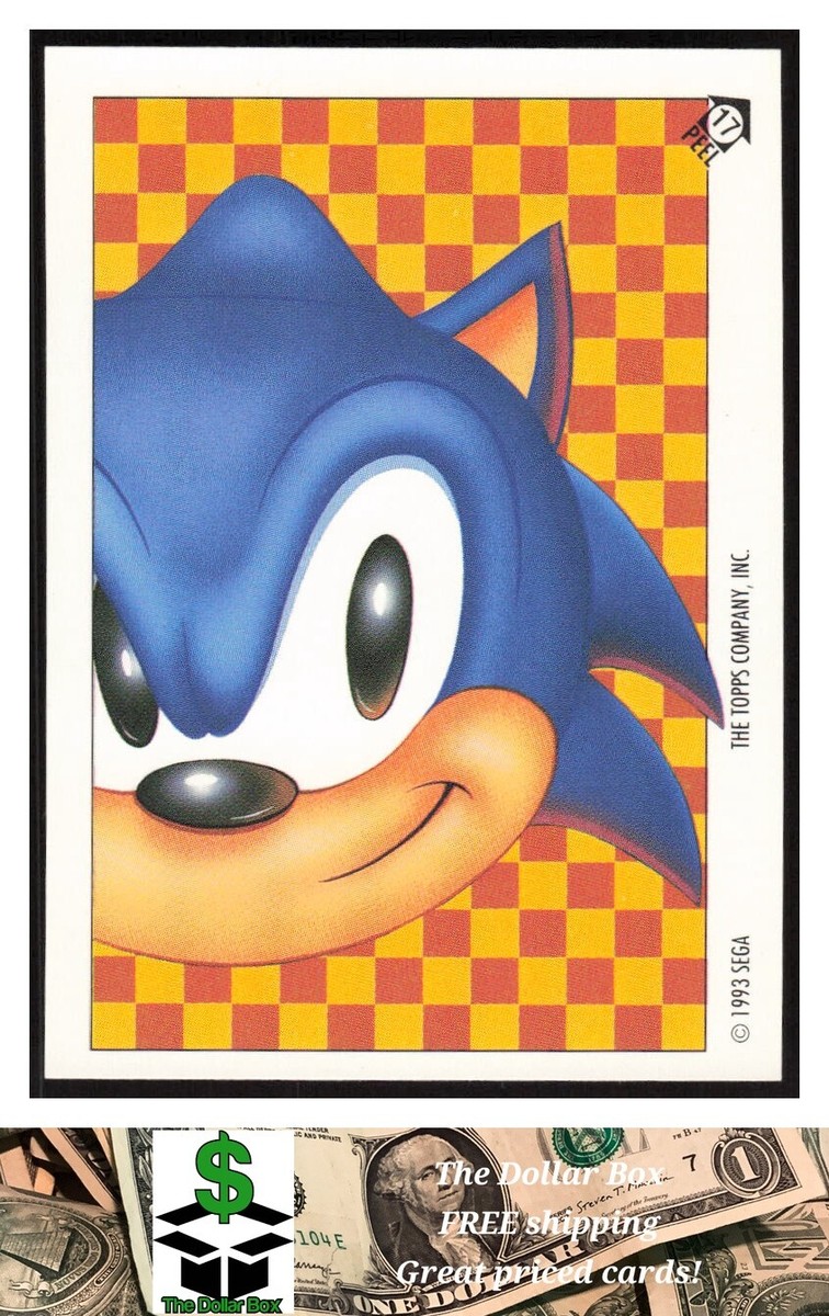 1993 Topps Sonic the Hedgehog STICKER #17 Sonic Hedgehog - | eBay