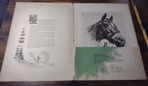 1956 Memorial Portfolio R. H. Palenske Etchings "Man O' War" & "Black Labrador" - Picture 3 of 24