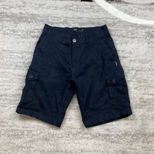 Vintage Oakley Cargo Shorts Mens 30 Blue Black Outdoor Hike Trail Preppy Men 90s