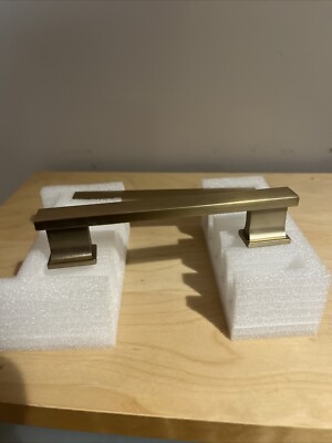Square Brushed Champagne Gold Cabinet / Handles / Pulls Kitchen  5  Long 4  Cent