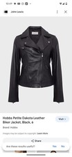 Women Dakota Biker Leather Jacket New Size 16
