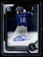 2022 Bowman Chrome Autograph Charlie Welch Auto Seattle Mariners #CPA-CW