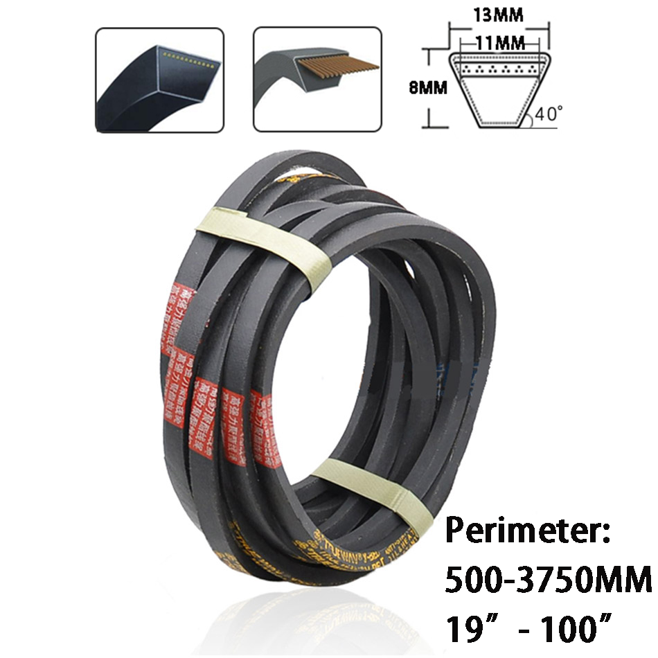 V-Belt A Section Metric Imperial Width 13mm Transmission Belts