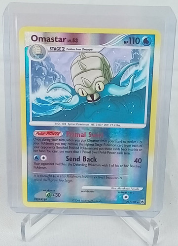 Omastar 26/100 Rare Reverse Holo Pokémon Card 2008