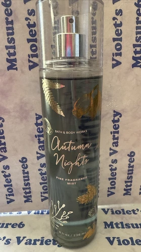 Bath & Body Works AUTUMN NIGHTS Women's Fine Fragrance Mist Spray 8 oz NEW