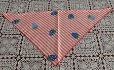 Dog Bandana Strawberries Summer Fun MEDIUM LARGE Tie On Scarf Brand New