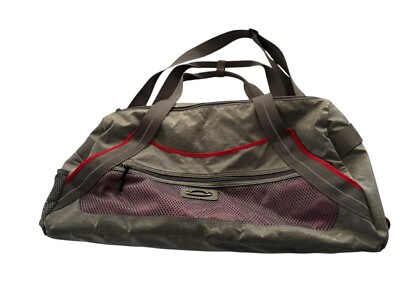 OAKLEY WOMEN'S PERFORMANCE DUFFEL GRIGIO SCURO TRAVEL BAG ZIPPER Gray Pink