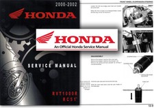Honda VTR1000 SP1 RVT1000R RC51 Service Workshop Repair Shop Manual VTR RVT RC51