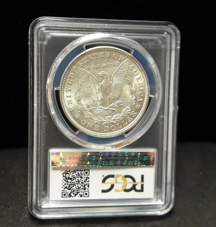 1921 Morgan Silver Dollar- PCGS MS63- Vam 41B Pitted Reverse!  Die Polish-  2438 - Image 2 of 3