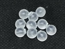 10 pcs 6mm Clear Rubber Plastic Ball Shape Earring Stoppers Free Shipping