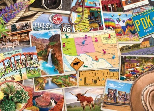 Eurographics Jigsaw Puzzle; Southwest U.S.A. Road Trip; 1000 pieces - Picture 2 of 2