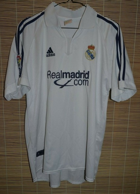 REAL MADRID 2001 2002 HOME FOOTBALL SHIRT JERSEY ADIDAS ...