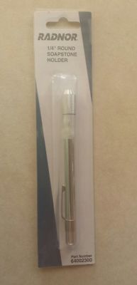 Radnor No. 64002300, 1/4'' X  5'' Round No.1 Select Soapstone With Holder
