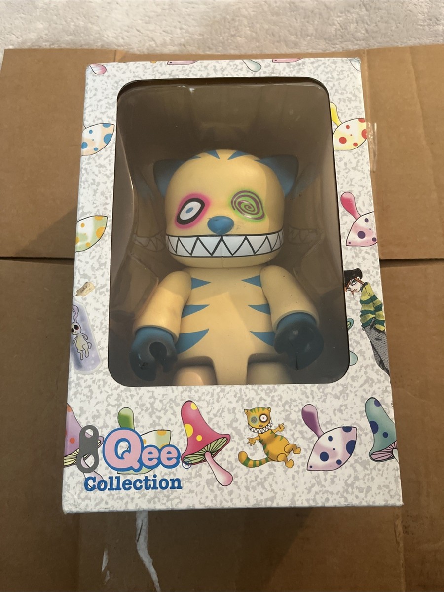 Boxed Toy2R 8” Angel Devil Cheshire Cat Qee Yellow Collectible Art