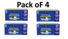 4 Pack Member  s Mark Soft  Strong 2-Ply Premium Facial Tissues 12 Flat Boxes