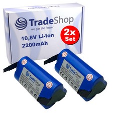 2x BATTERIA DI RICAMBIO 10,8 V 2200 mah Li-Ion per Bosch Li-Ion AGS ASB 10.8 Li KEO